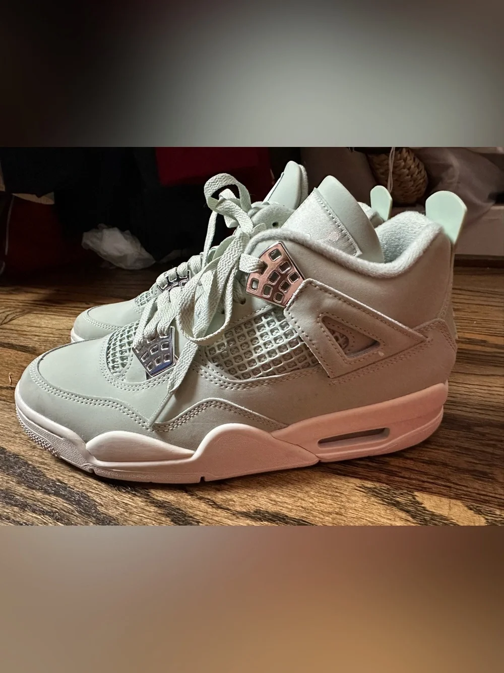Women’s Air Jordan 4 Retro ‘Seafoam Sail’ 2025